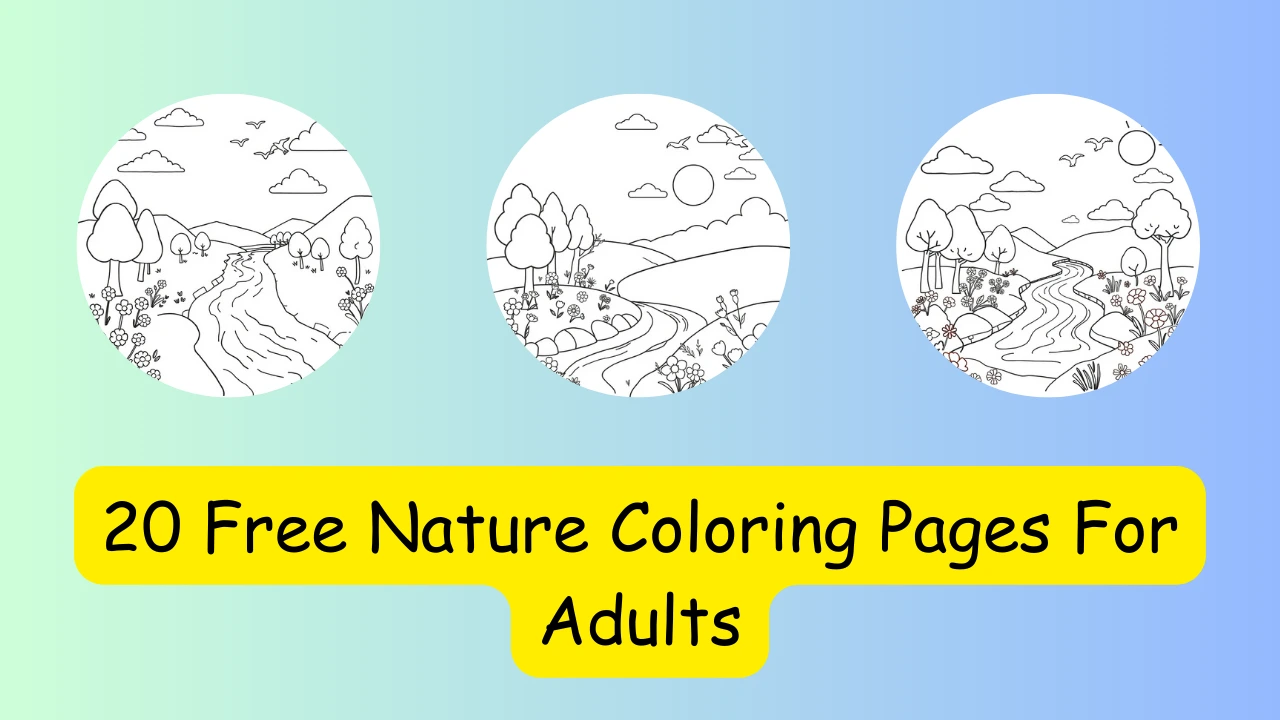 Free Nature Coloring Pages For Adults