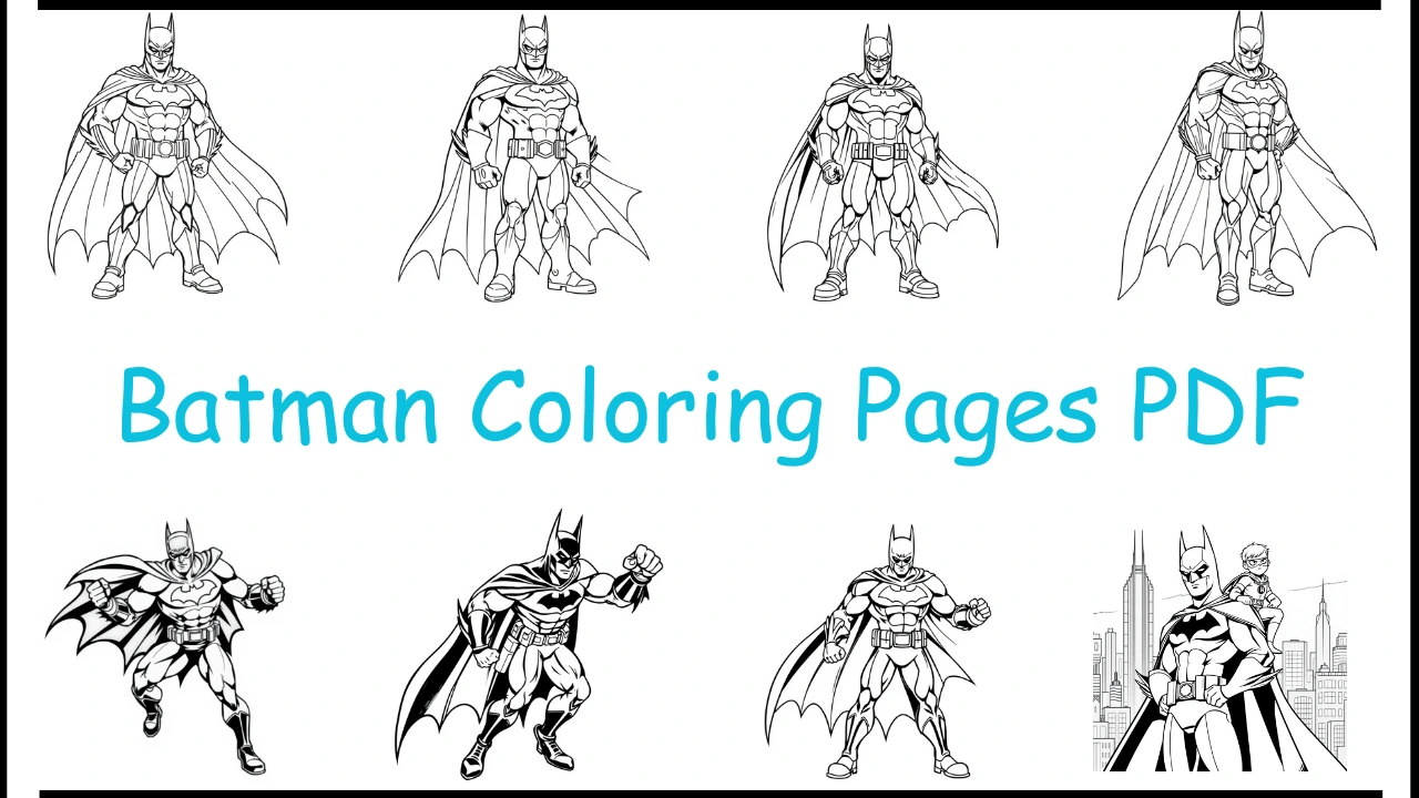 Batman Coloring Pages PDF