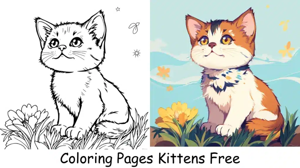 Coloring Pages Kittens Free: Download 20+ Free Printable's 1 Coloring Pages Kittens Free